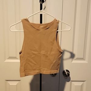 Womens crop top Cream/tan By Together Brand. Size M/L